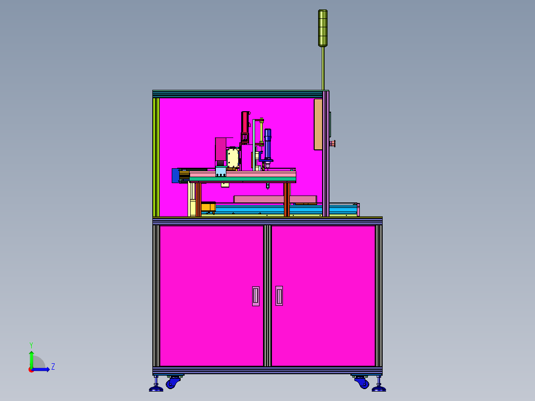 双电批自动打螺丝机左视图