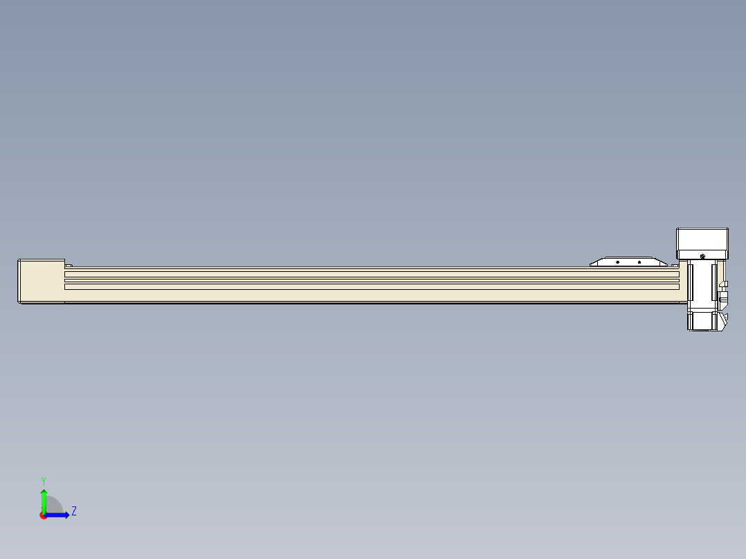 同步带全封闭直线模组TPA-HCB-65S-90-L650-ML-Y-P10-N3左视图