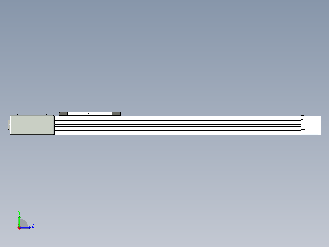 同步带滑台-欧规BC6H-L60-S600-L-ZP40-D3左视图