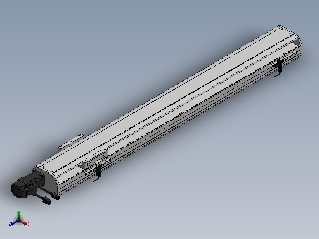 精密模组MY100-T10-700L-BC-P10B-C4-C正等轴测图