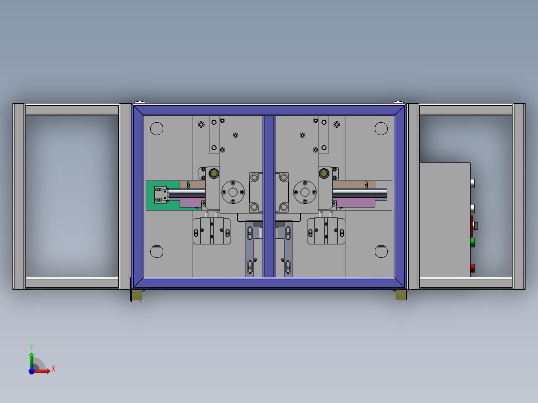 异形缺口冲切机sw18可编辑前视图