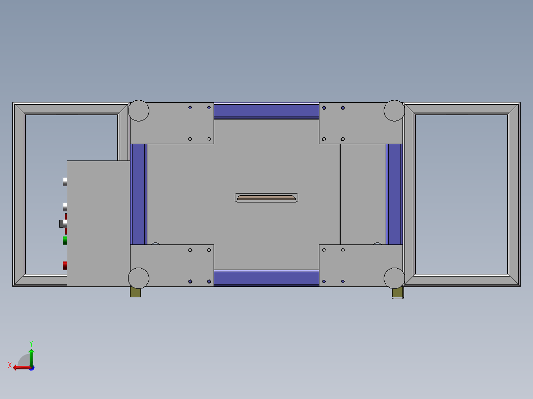 异形缺口冲切机sw18可编辑后视图