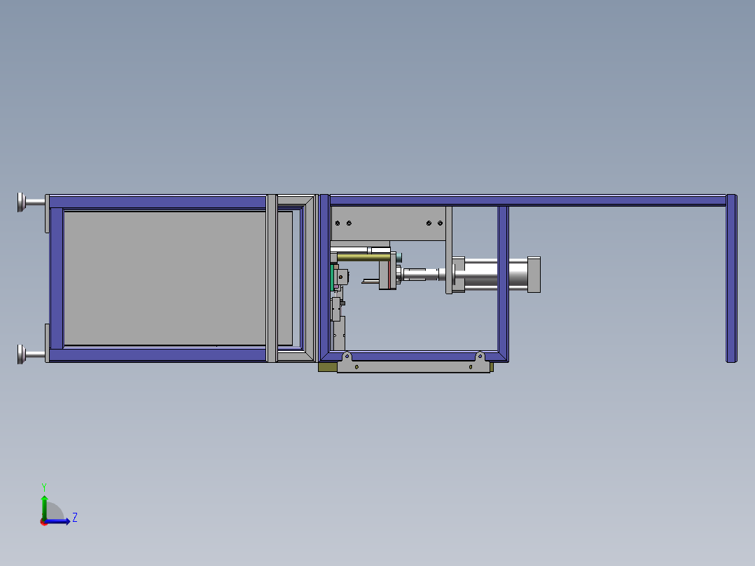 异形缺口冲切机sw18可编辑左视图