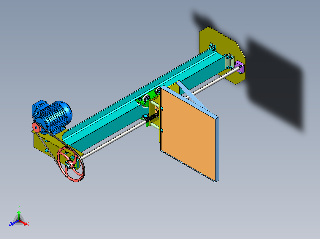 <span style='color: red'>vertical</span> elevator垂直升降机构3D图纸 STP格式