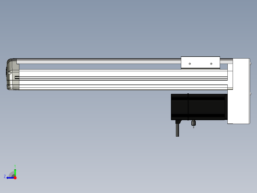 Toyo东佑达直线模组-ETH13-350-BM-200W+煞車右视图