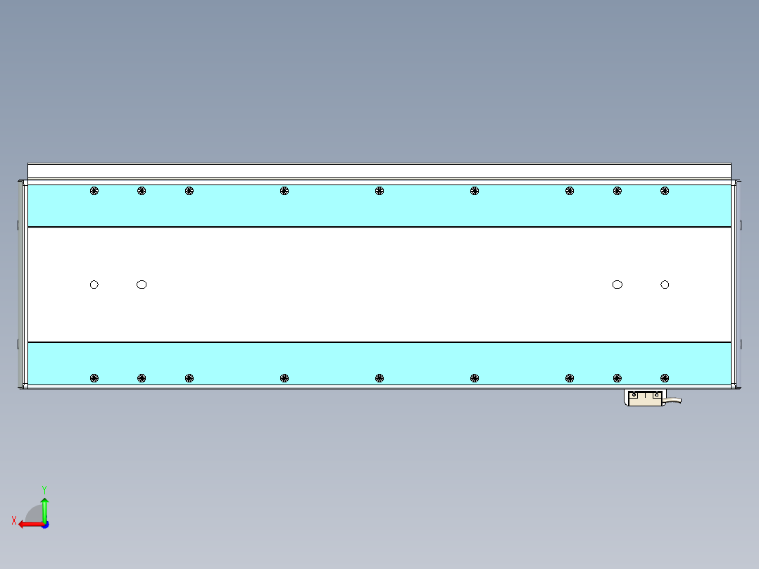 威洛博LC系列3d模型模组LC22H2Y-S500后视图