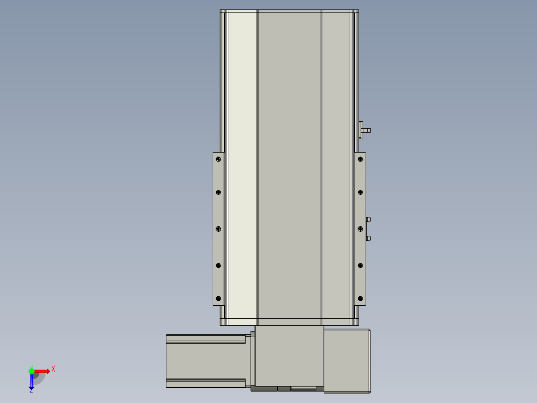 直线模组LHB21-L40-S100-RD设计图纸俯视图