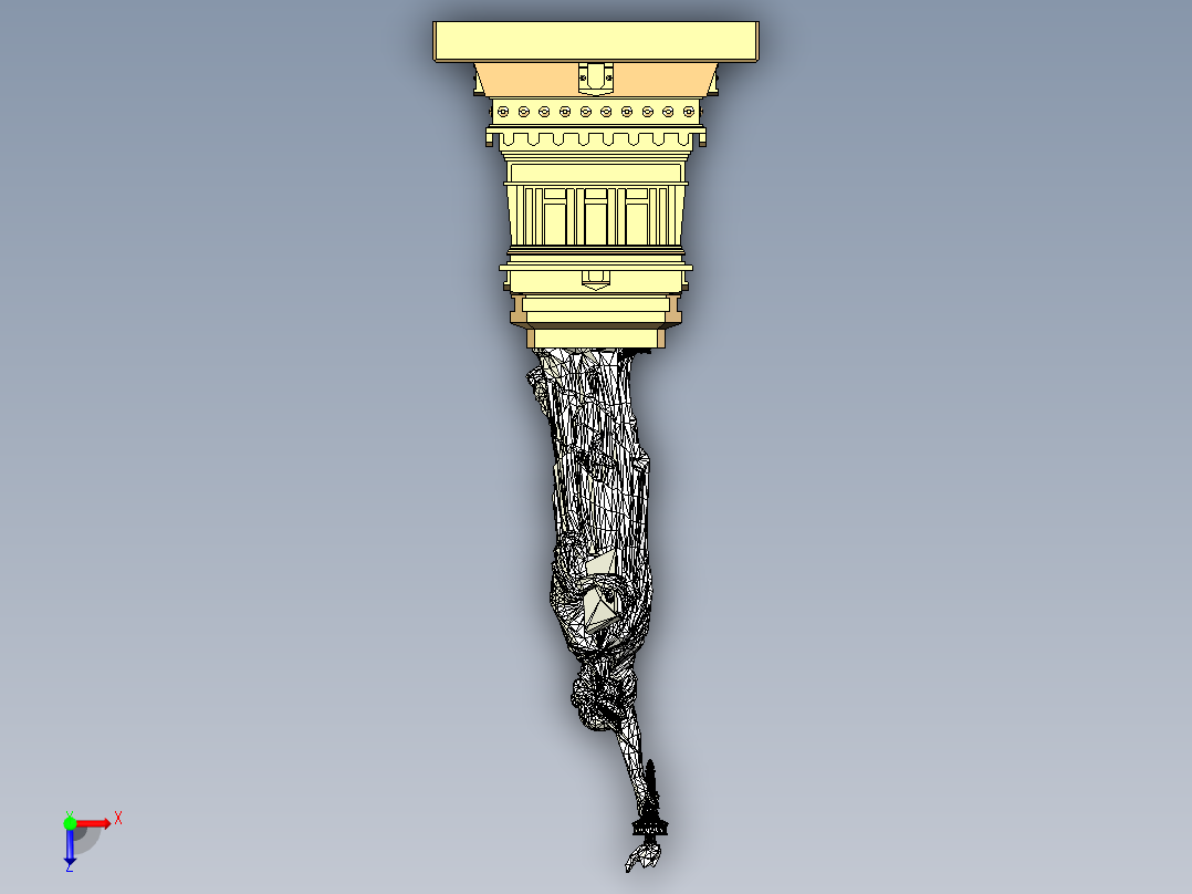 自由女神像俯视图