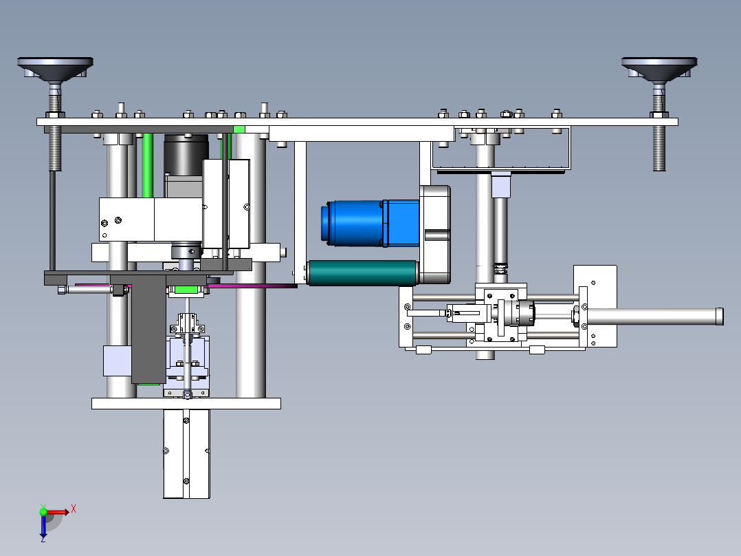 机械手上下料 001俯视图