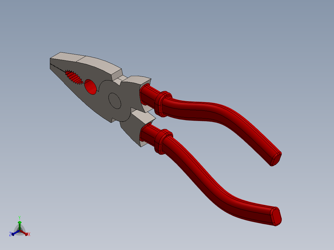 钳子 (20)正等轴测图