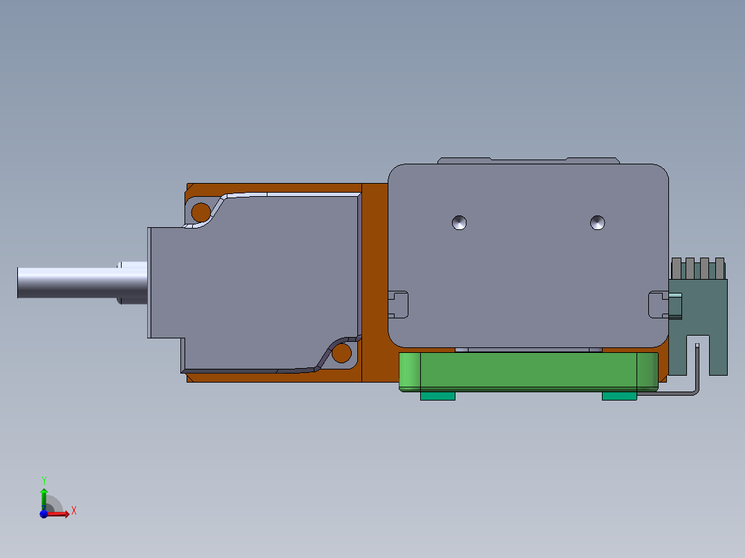 MTH丝杆半封闭模组MTH6M-BR-100W前视图