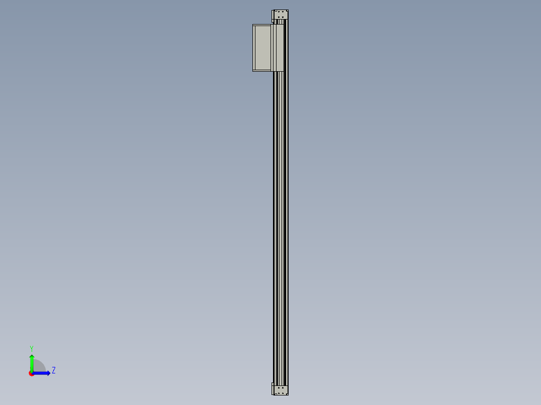 欧规系列-GB8Z-L200-S1700-BLR-P75-MS3左视图