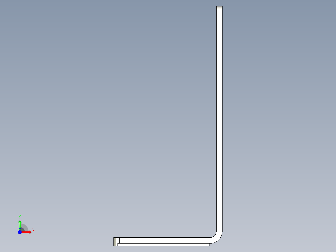 基恩士SR-600(HA)_610_bracket_kc图纸模型前视图
