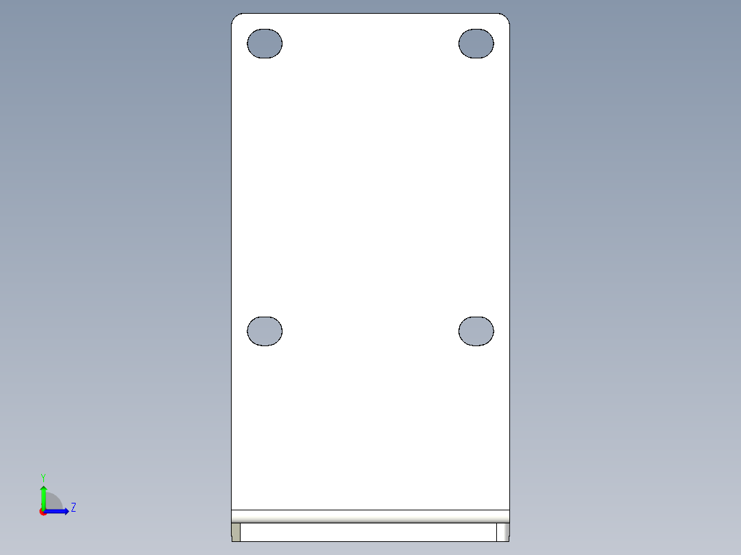 基恩士SR-600(HA)_610_bracket_kc图纸模型左视图