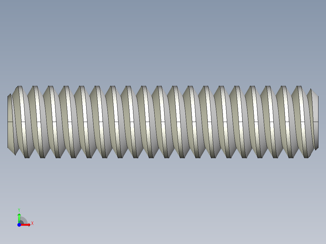 DIN 913-ISO 4026 固定螺钉-M1.4 L=6.STEP前视图
