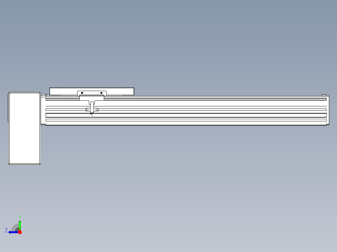 同步带全封闭直线模组TPA-HCB-120D-90-L350-RP-C-P40-N3右视图