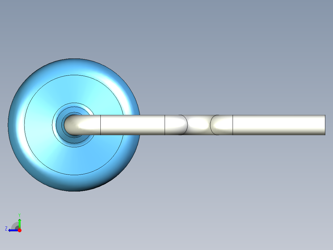 无源元件封装-RES-0.5W-HH-MF右视图