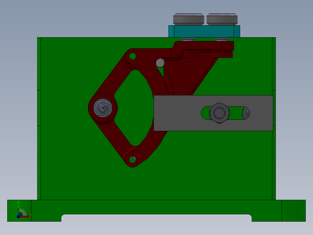 转速器盘加工工艺及钻2-φ9孔夹具设计【手动夹紧】【含三维SolidWorks】前视图