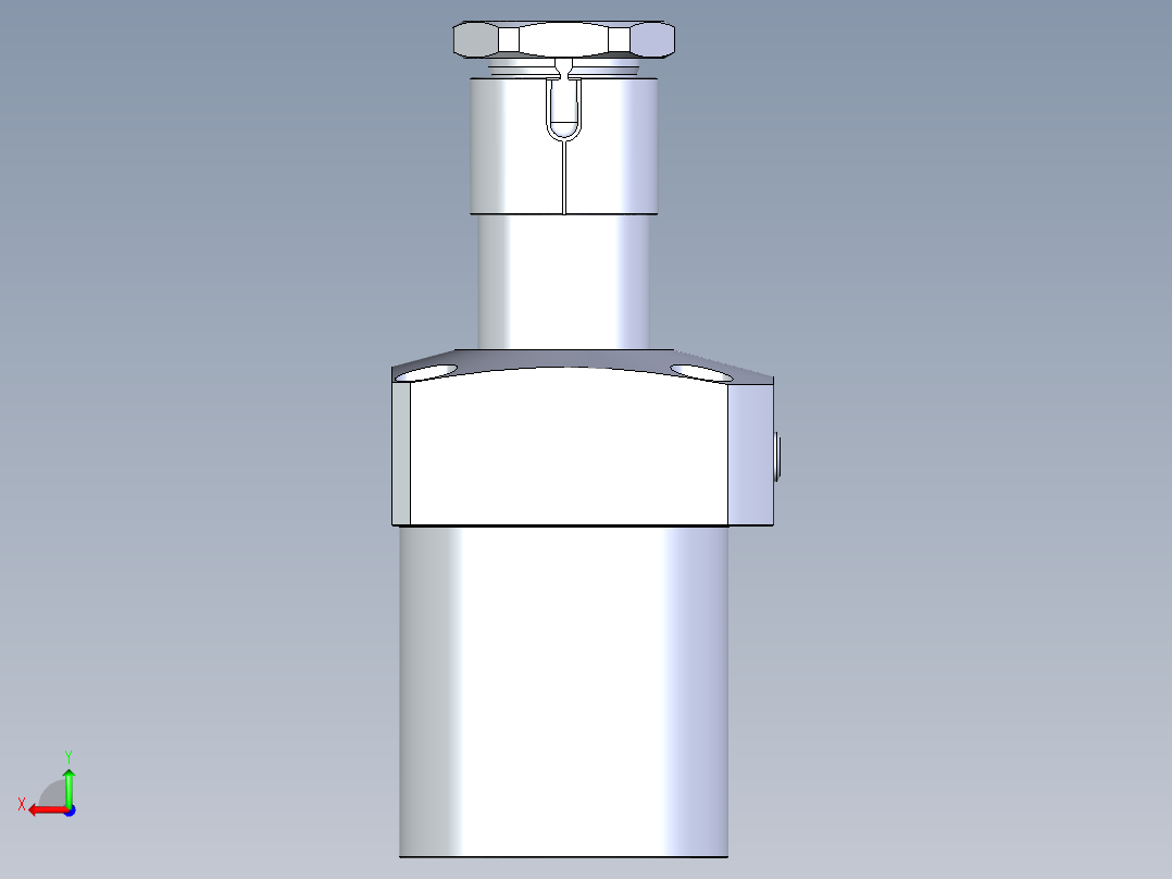 KOSMEKLHA1050-GL-Q25多系列多零件图纸模型后视图