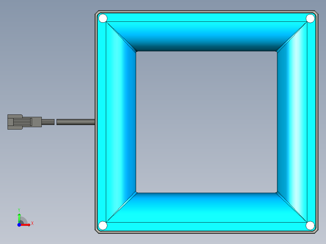 基恩士CA-DQB12M_kc图纸模型前视图