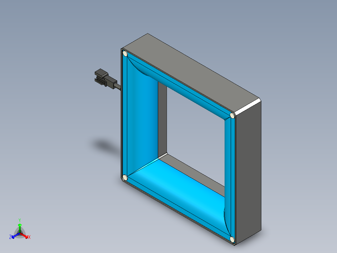 基恩士CA-DQB12M_kc图纸模型正等轴测图