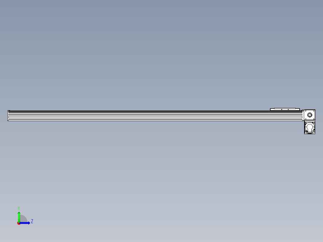 同步带全封闭直线模组TPA-HCB-14D-120-L1550-RP-C-P40-N3左视图