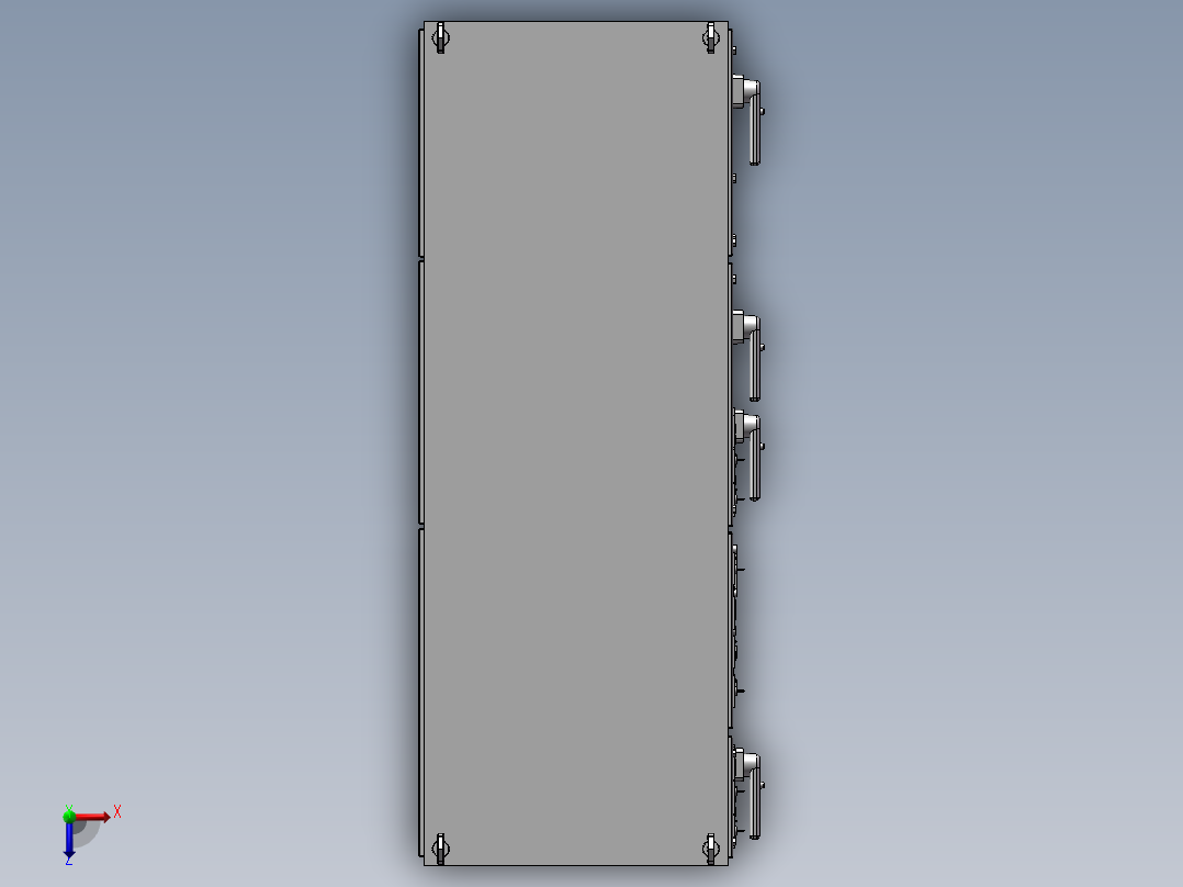 电器柜三维模型俯视图