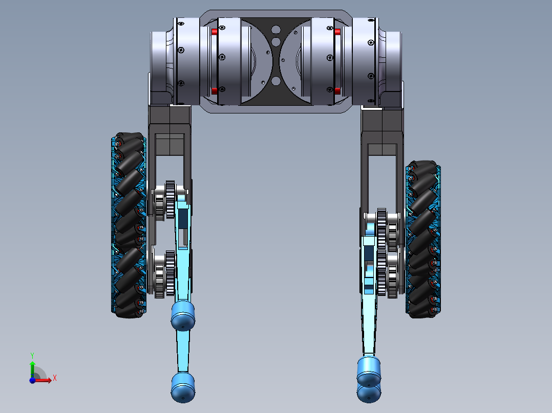 轮足式四足机器人==1519998前视图