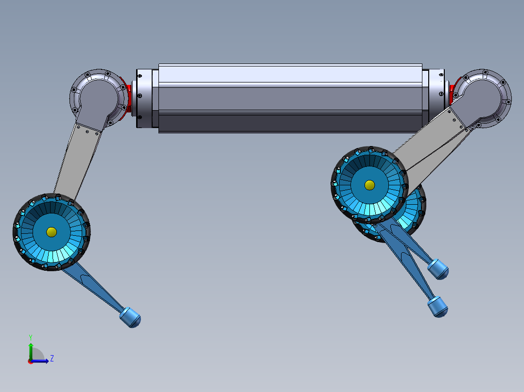 轮足式四足机器人==1519998左视图