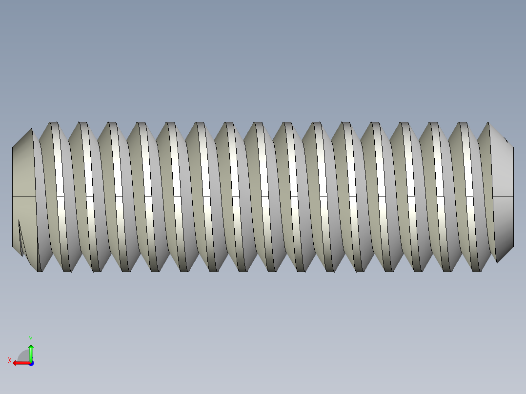 DIN 913-ISO 4026 固定螺钉-M1.8 L=6.STEP后视图