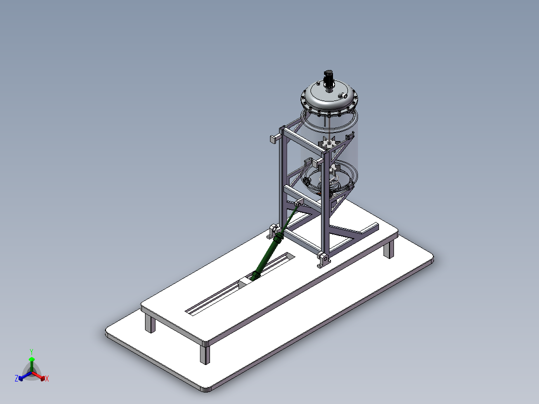 超低界面张力表面活性剂制备釜sw23正等轴测图