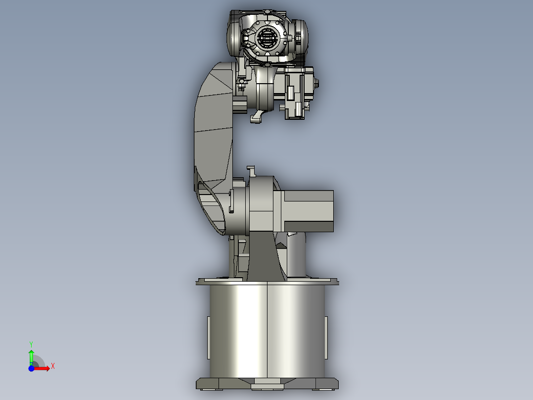 kuka-robotic-arm-1 STP IGS前视图