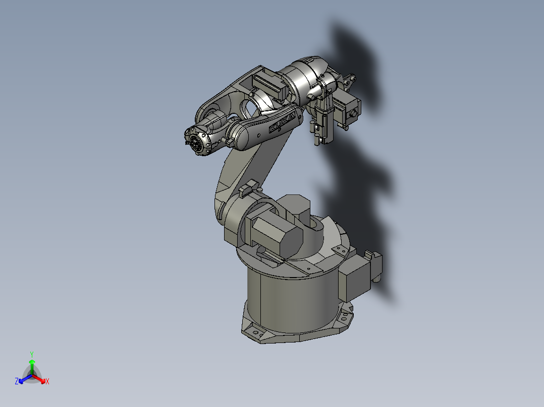 kuka-robotic-arm-1 STP IGS正等轴测图