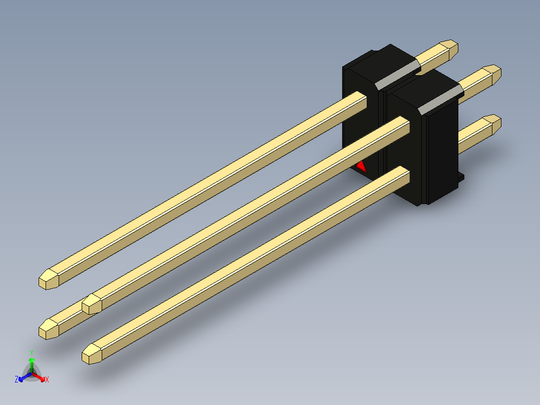 彩色公头100mil（2.54mm）系列-DS1021_black_2x02p_100mil_Type19_rev1.0