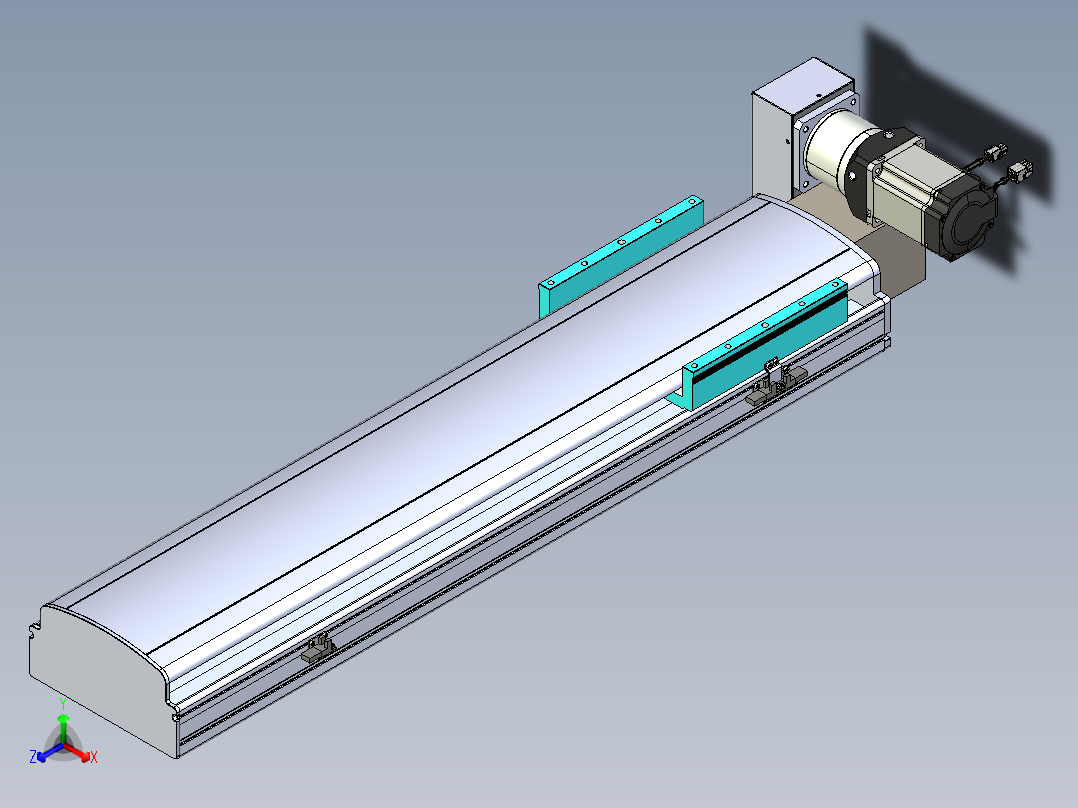 同步带滑台-半封闭B22H-L100-C-S650-LU-P75-D3-N5