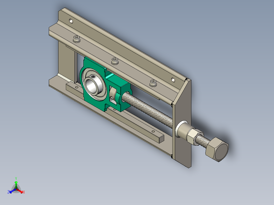 皮带输送机张力器埃斯蒂拉运输张力器正等轴测图