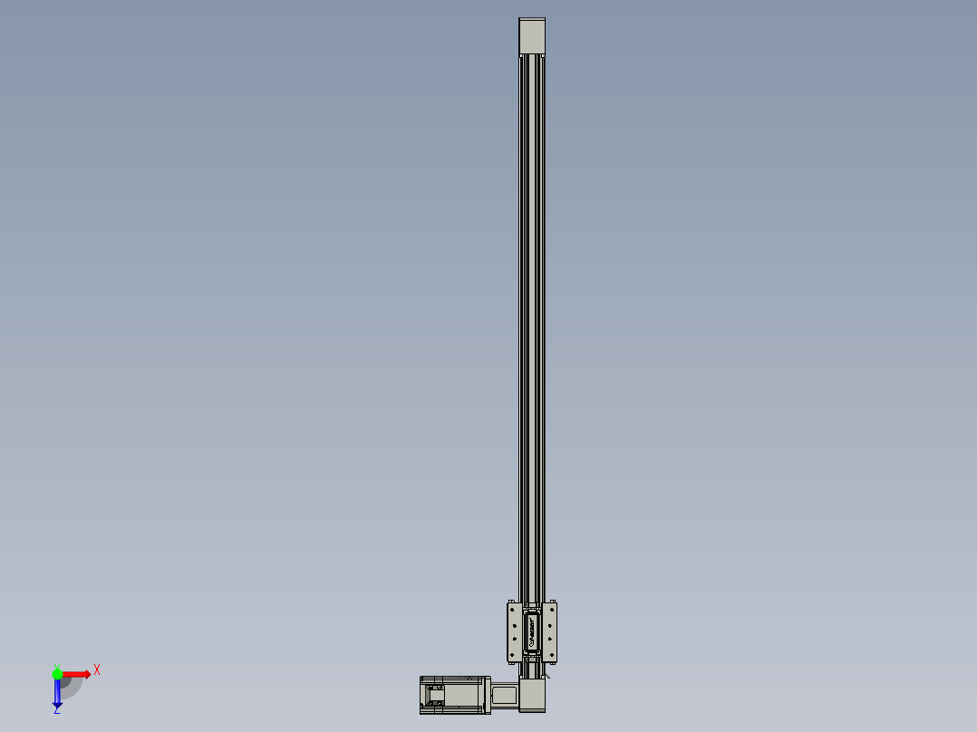 威洛博直线电机模组EB4-L80-S800-R-57-MS3俯视图