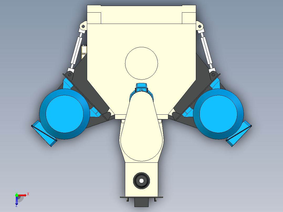 压制造粒机俯视图