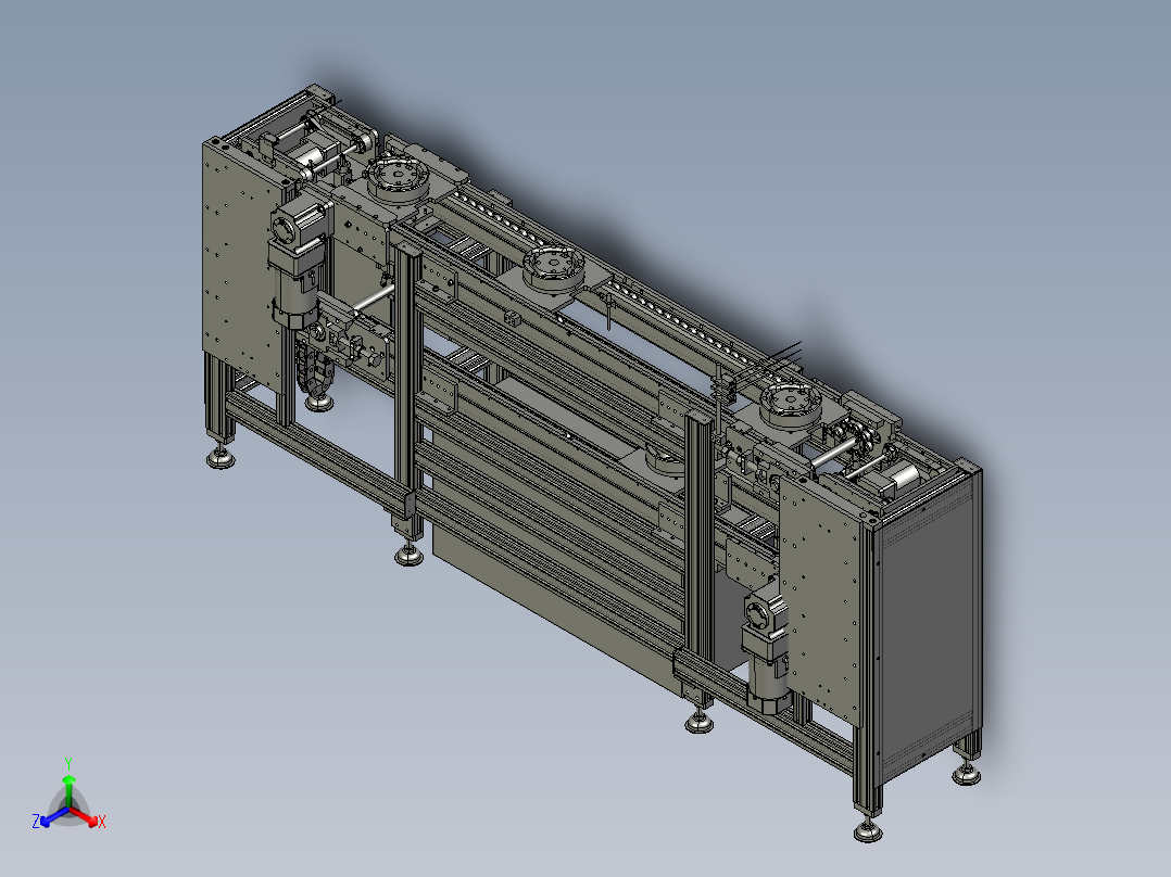 倍速链STEP正等轴测图