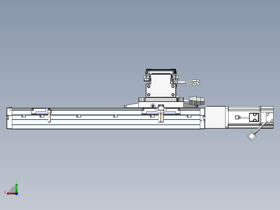 内嵌直交机械手XYG系列XYG430-F3后视图
