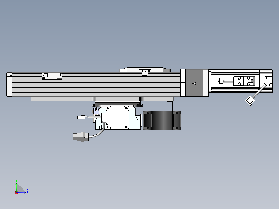 内嵌直交机械手XYG系列XYG430-F3左视图