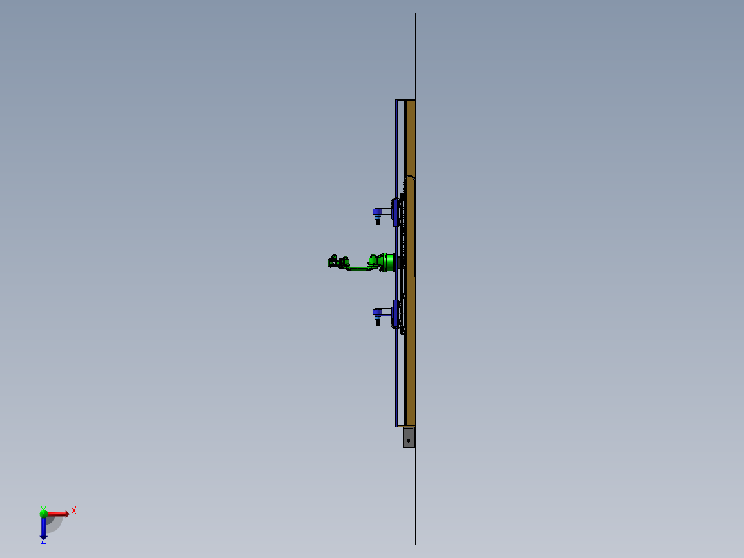 焊接机器人控制系统，自动焊接机器人与自动焊接联动平台俯视图