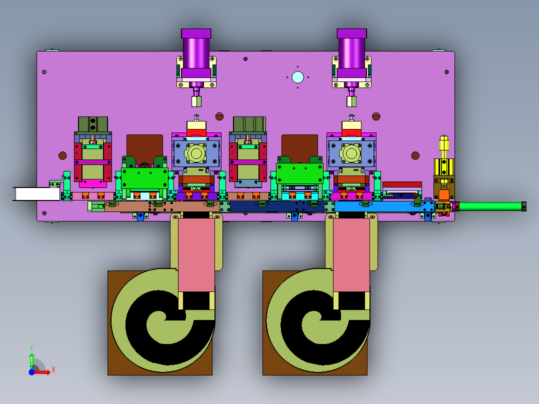 端子自动插针组装机前视图