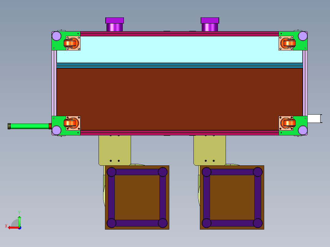 端子自动插针组装机后视图