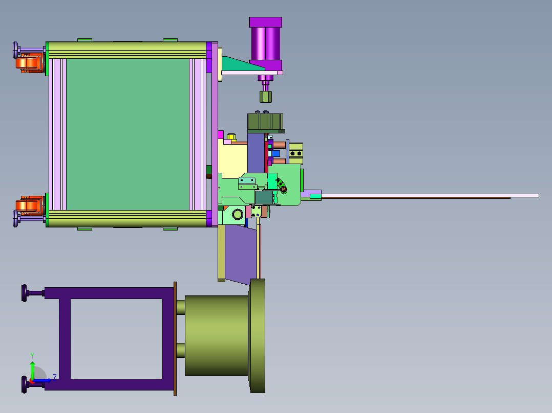 端子自动插针组装机左视图