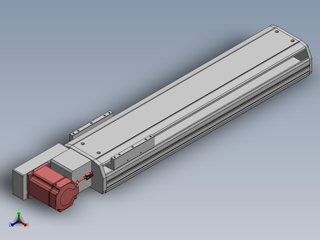 精密模组MT170-L125-500-L-M75-C4正等轴测图