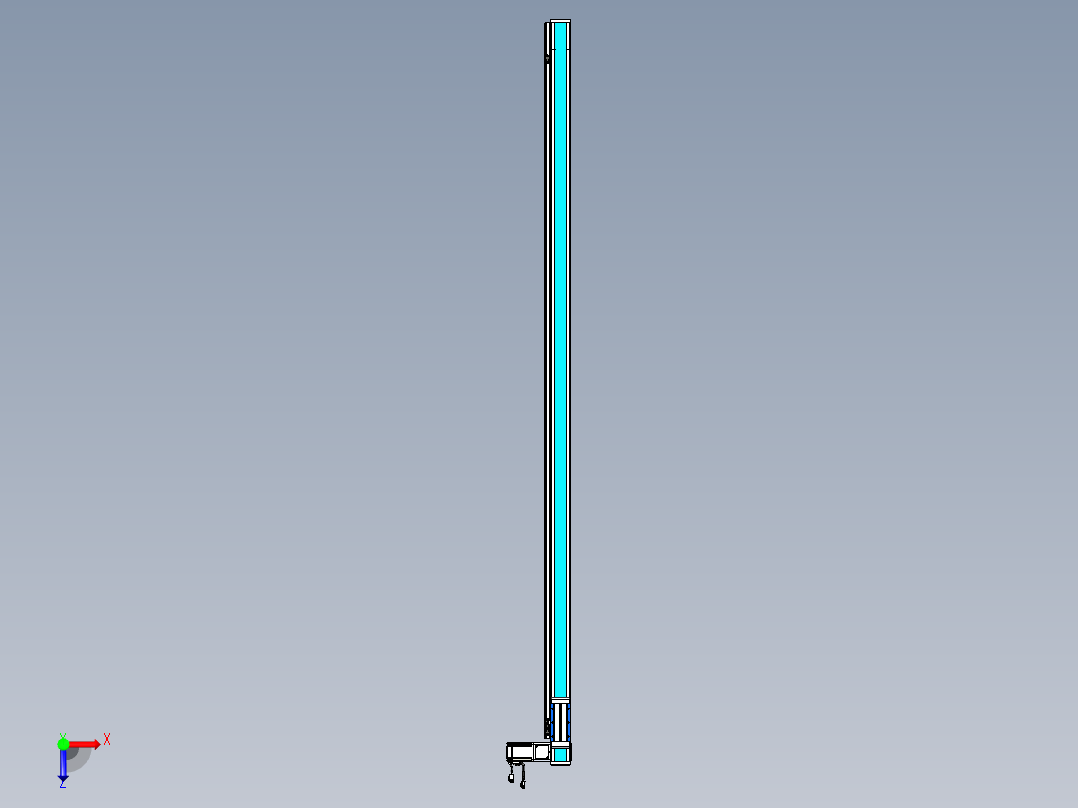 威洛博LB.GB同步带传动--欧规系列LB6A-L130-S2150-BR俯视图