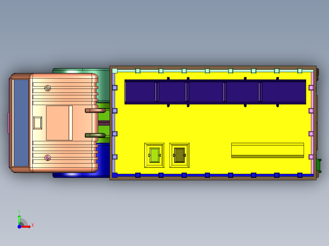 四轮水罐消防灭火消防车前视图