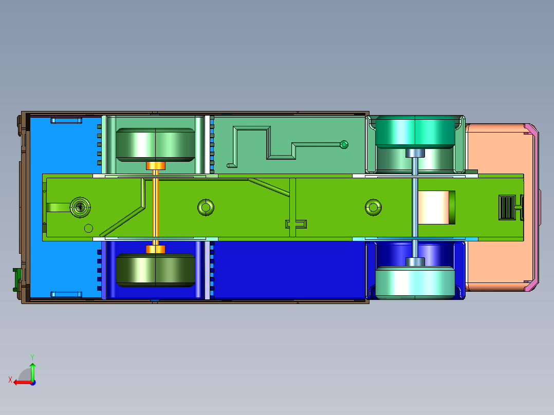四轮水罐消防灭火消防车后视图
