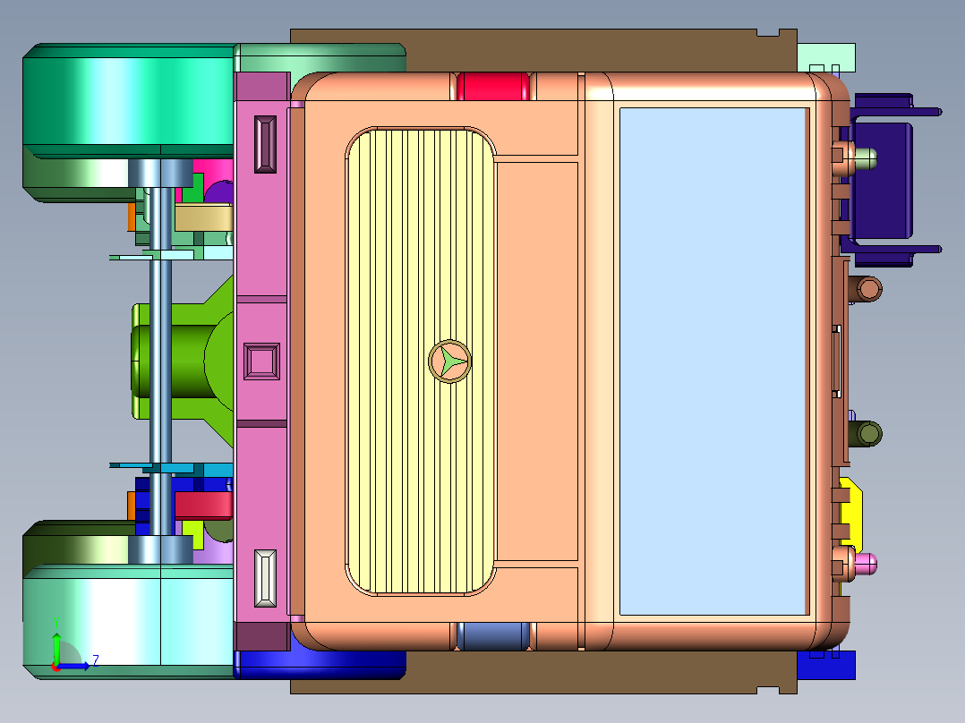 四轮水罐消防灭火消防车左视图